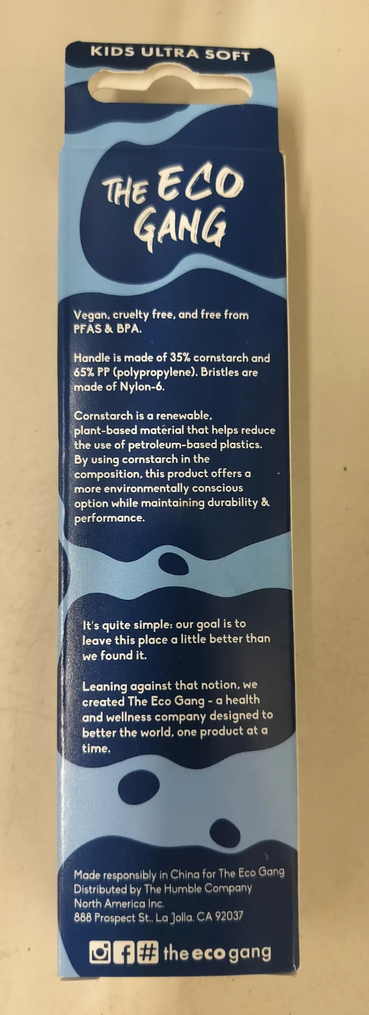 The Eco Gang Kids Plant Based Ultra Soft Toothbrush - photo 2