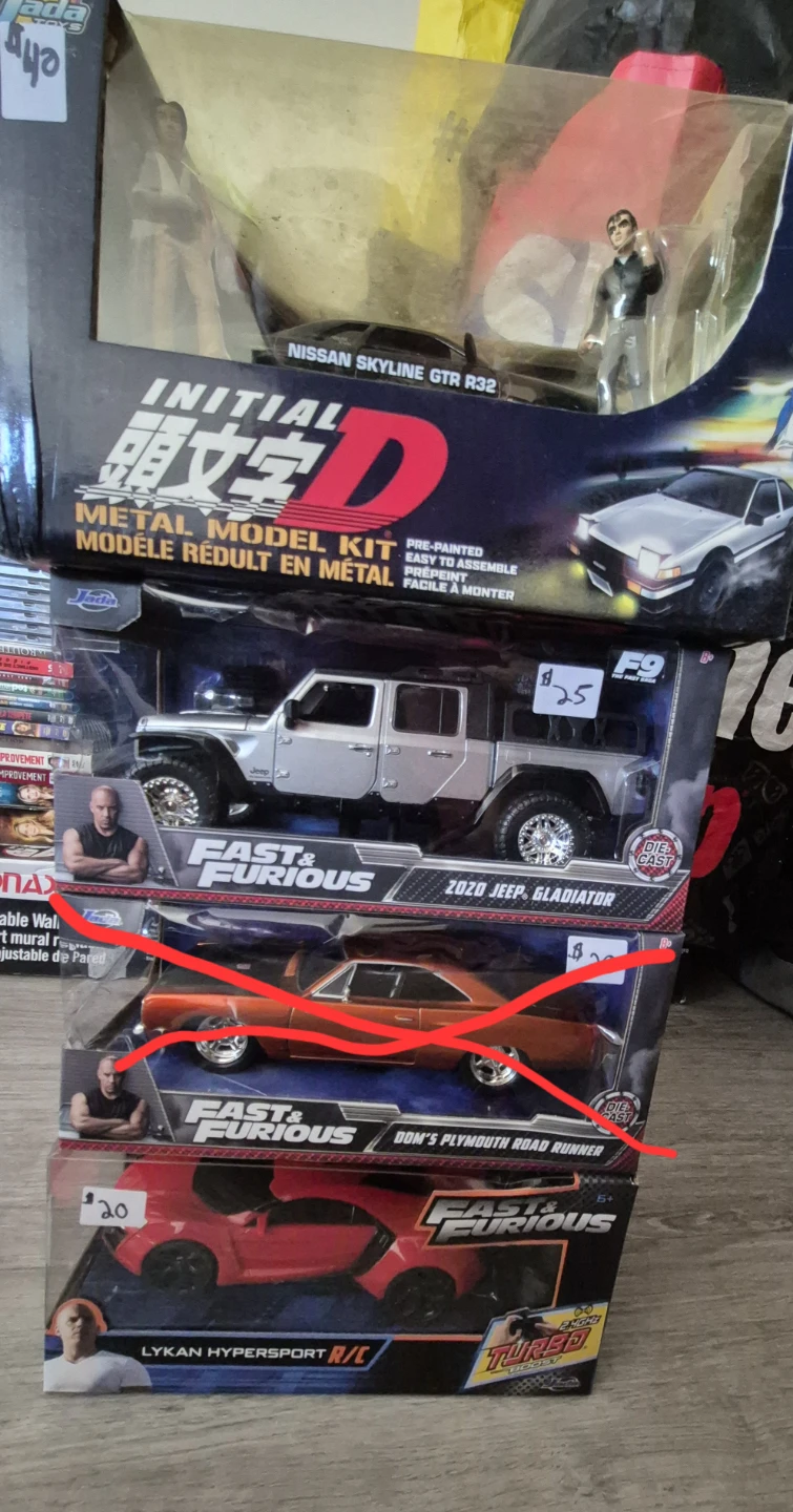 Initial D Nissan Skyline GT-R R32 & other 1:24 Diecast - photo 2