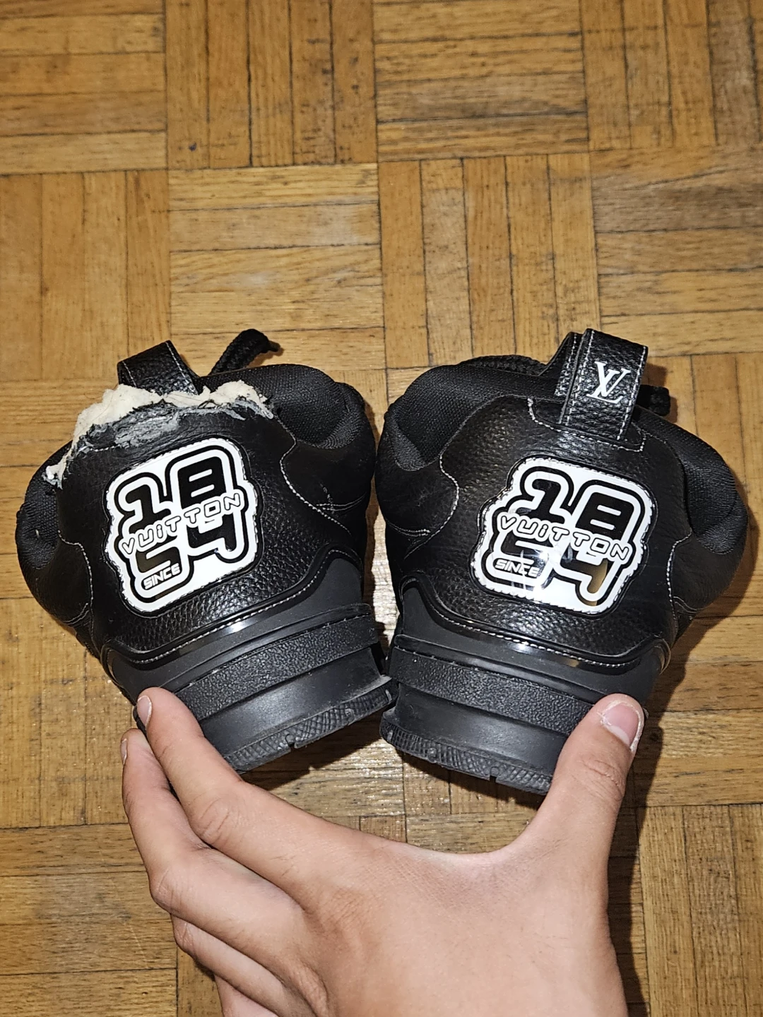 Authentic Louis Vuitton Black Skates Men's Sneakers - photo 2