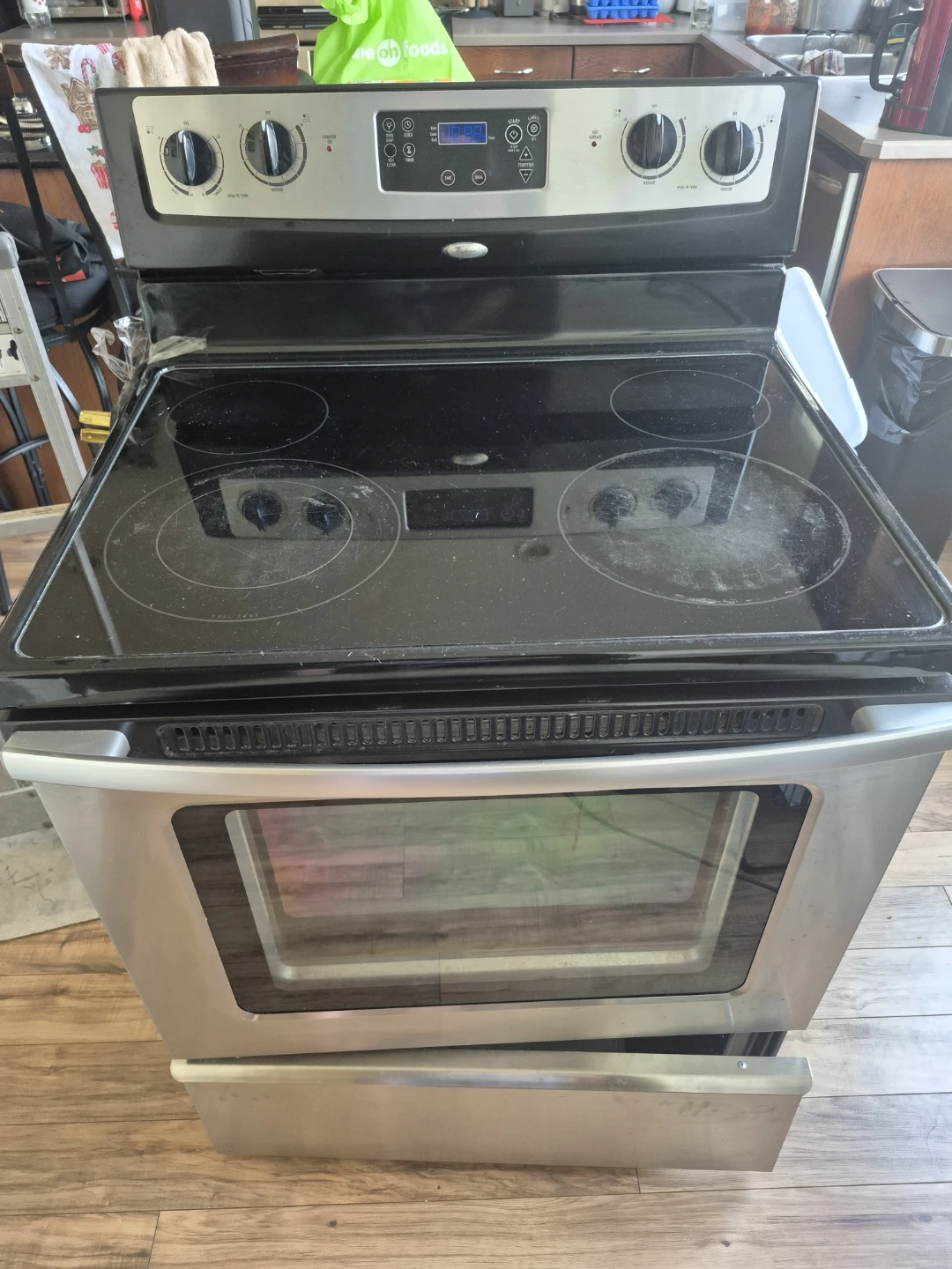 Black Electric Stove