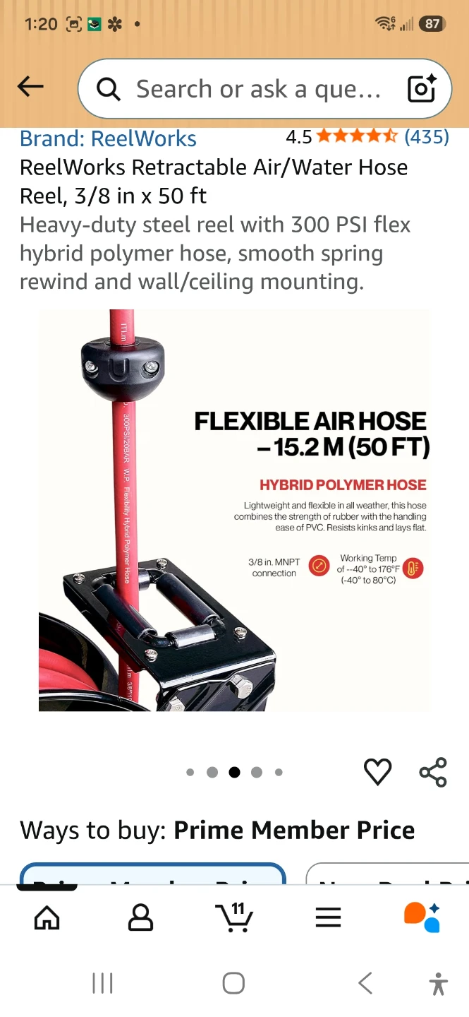 ReelWorks Retractable Air/Water Hose Reel - photo 3