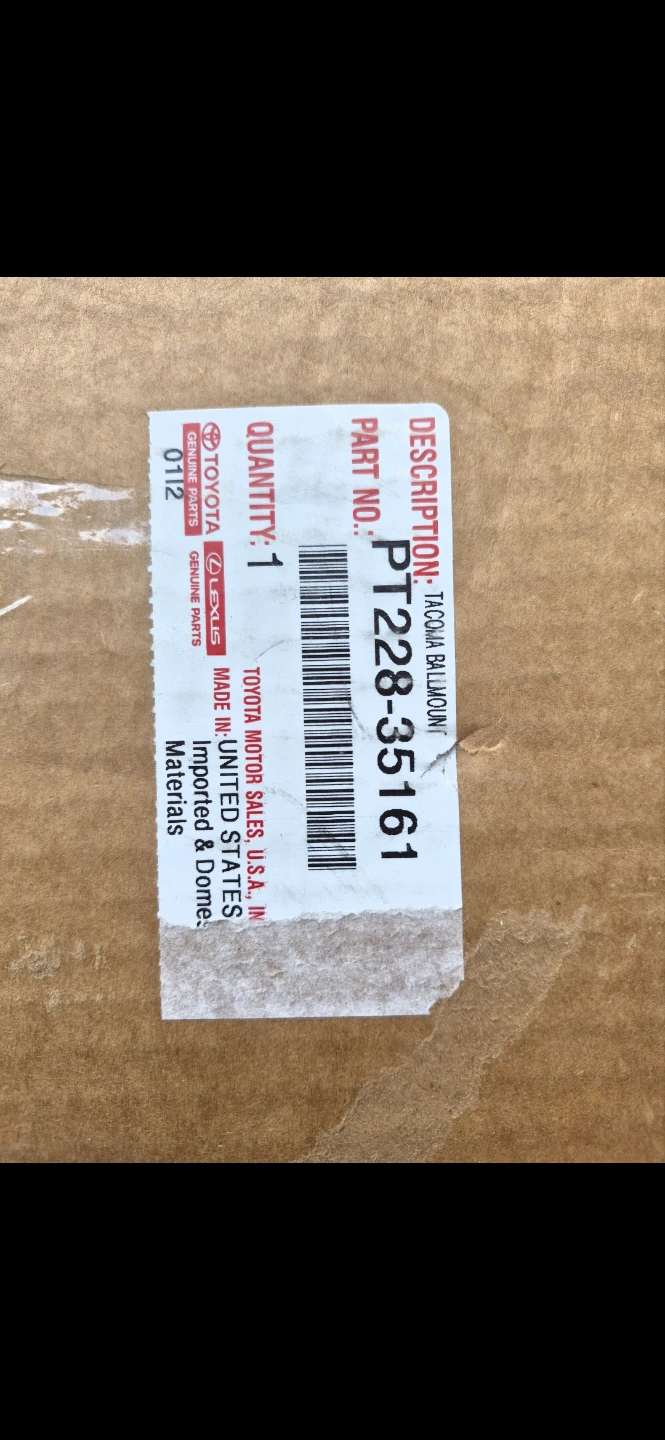 Toyota Tacoma Ball Mount PT228-35161 new - photo 2