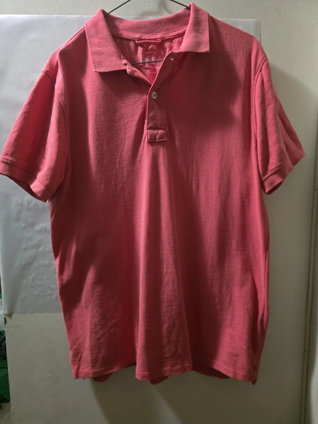 Essentials Pink Polo Shirt - Size L