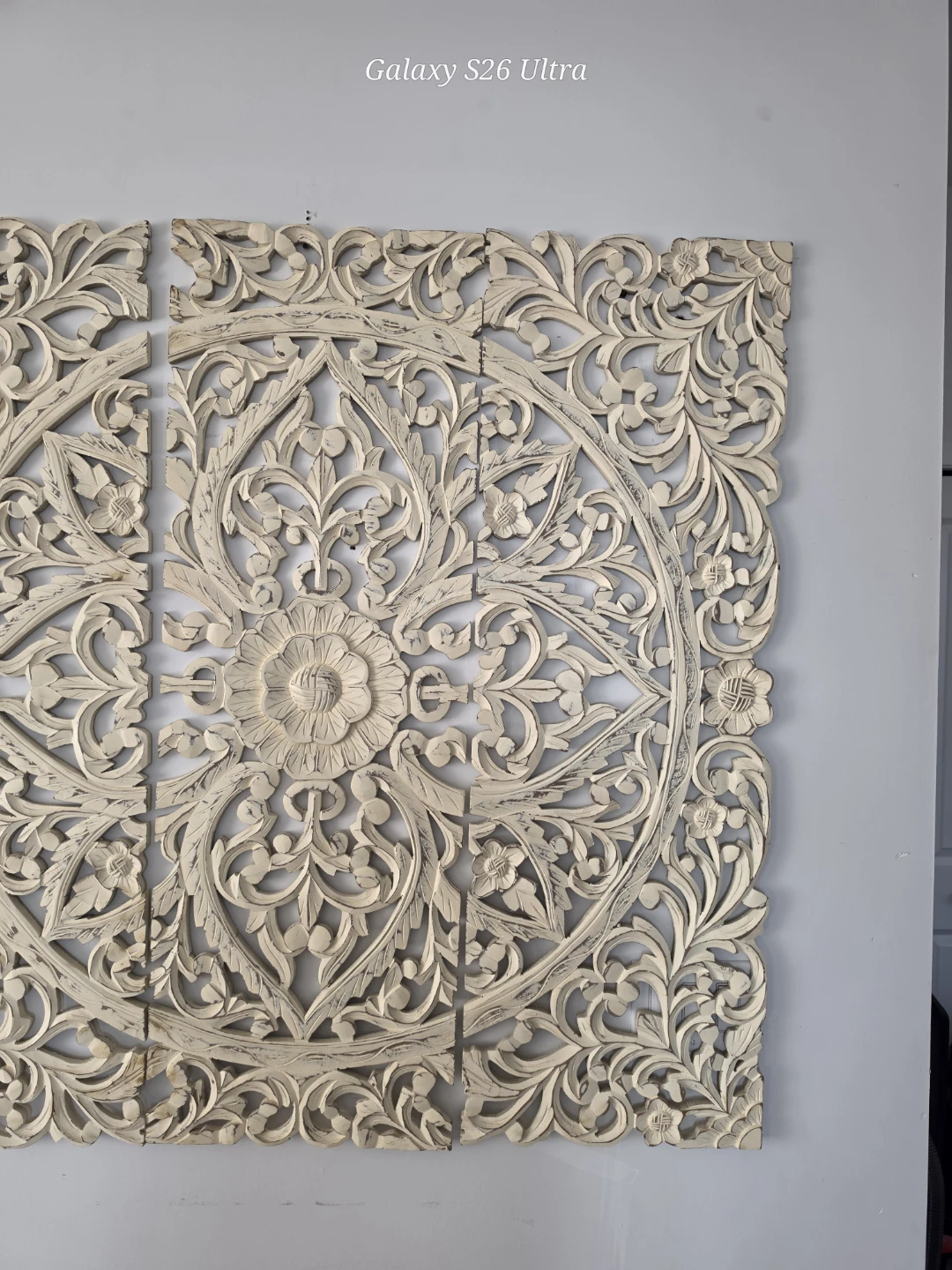 Carved Wood Wall Art Panel