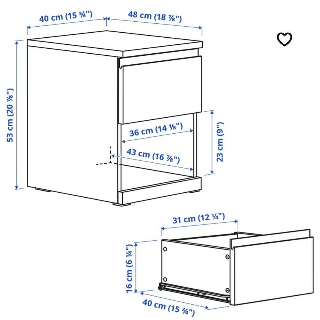 Ikea Nightstand - photo 2