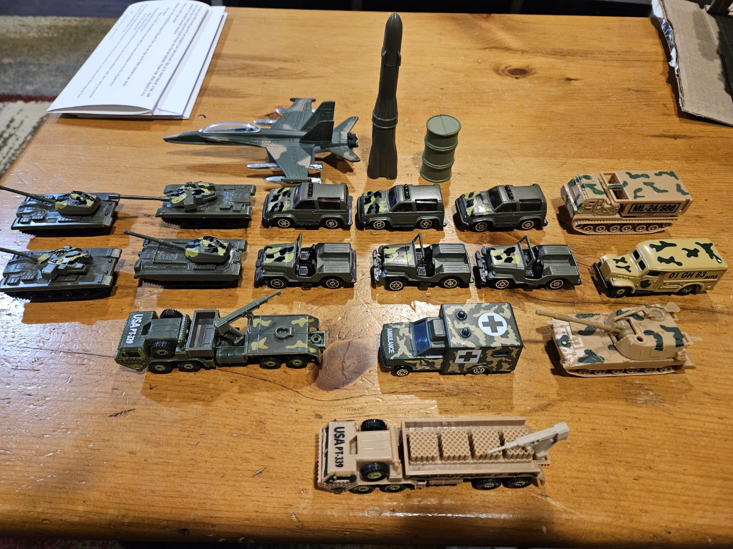 Military Toy Vehicles Lot