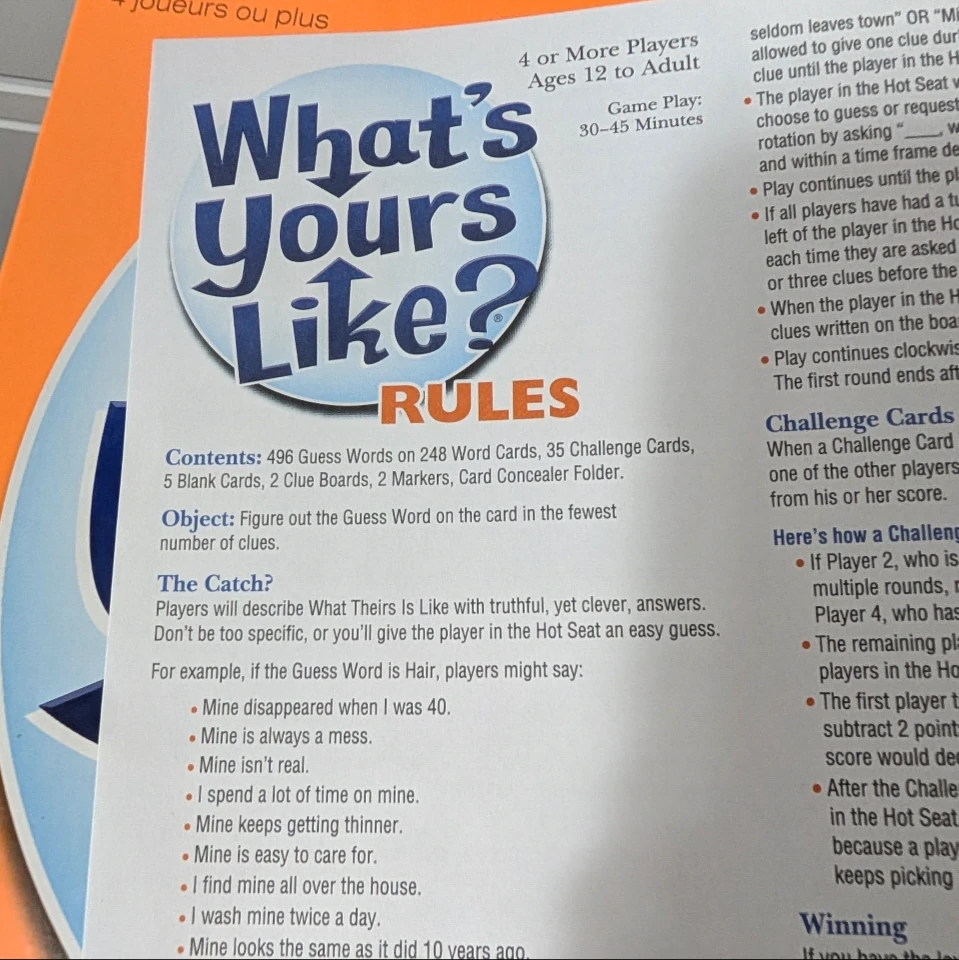 What's Yours Like Game - photo 5