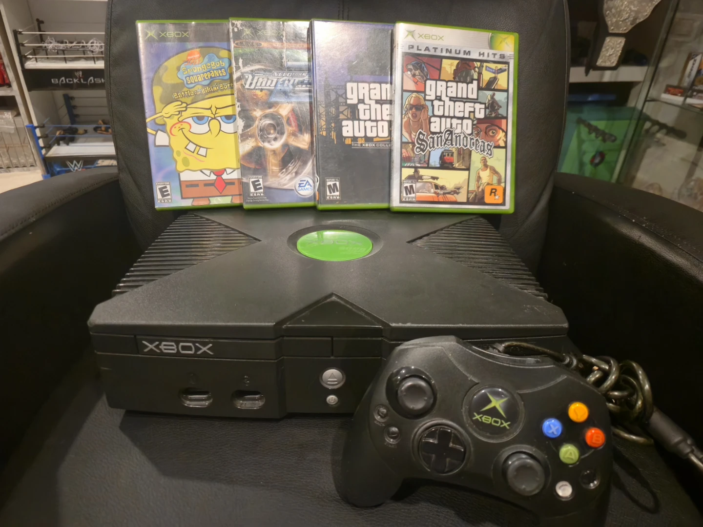 Microsoft Xbox Console Bundle with 4 Games