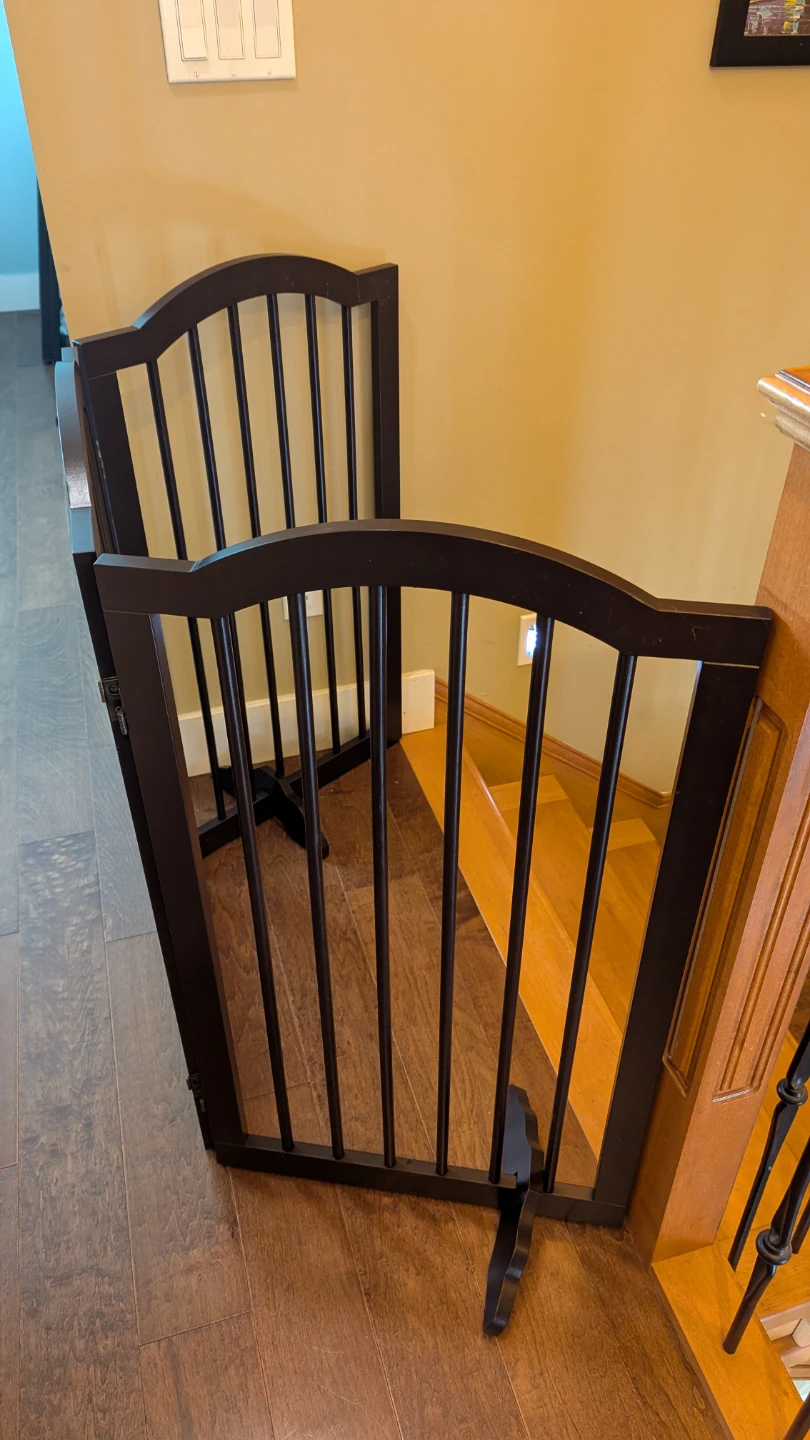 Versatile Freestanding Wooden Gate