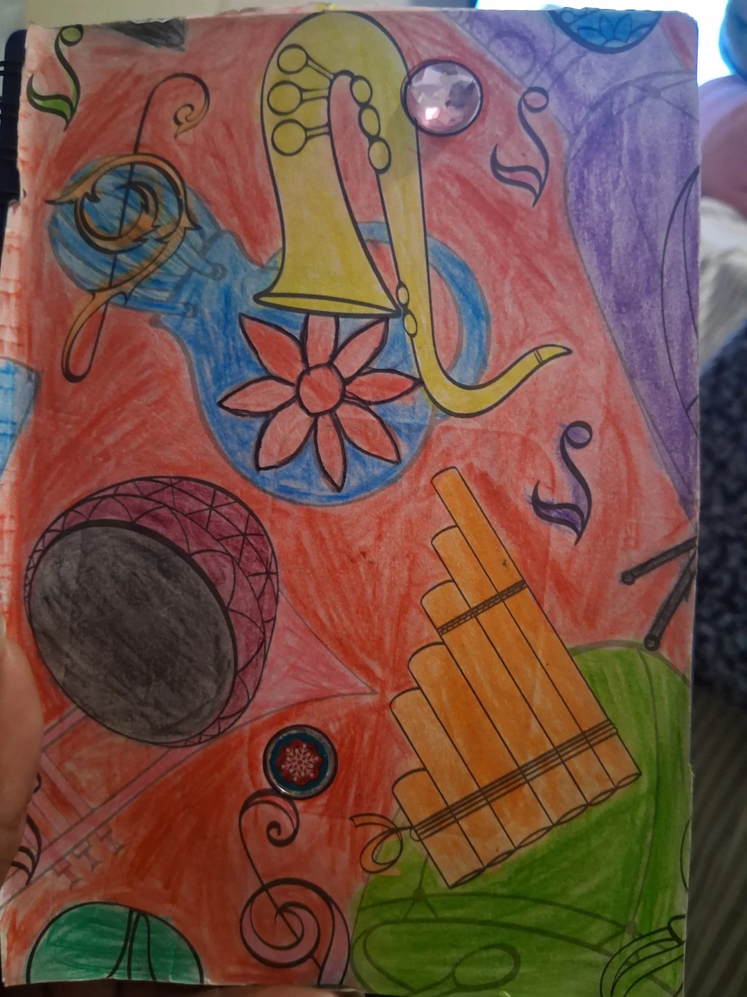 Notebook with Music Theme Cover