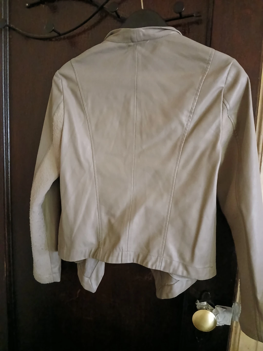 BB Dakota Faux Leather Drape Front Jacket - photo 2