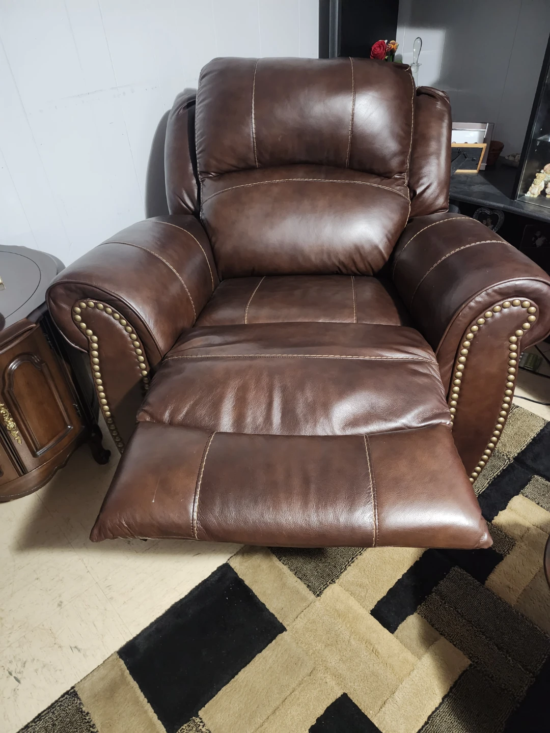 Brown Leather Recliner - photo 2
