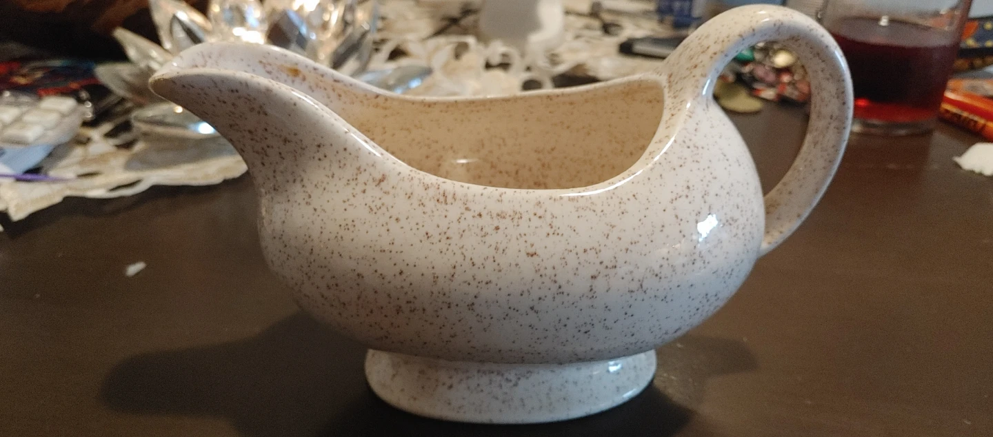 Speckled Ceramic Gravy Boat