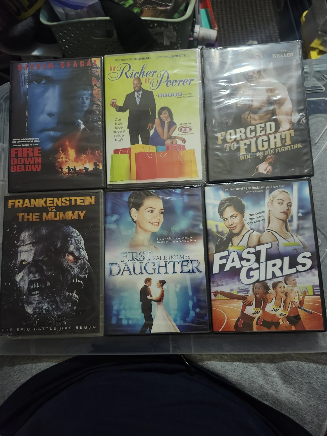 Lot of 6 DVDs: Fire Down Below, Richer or Poorer,