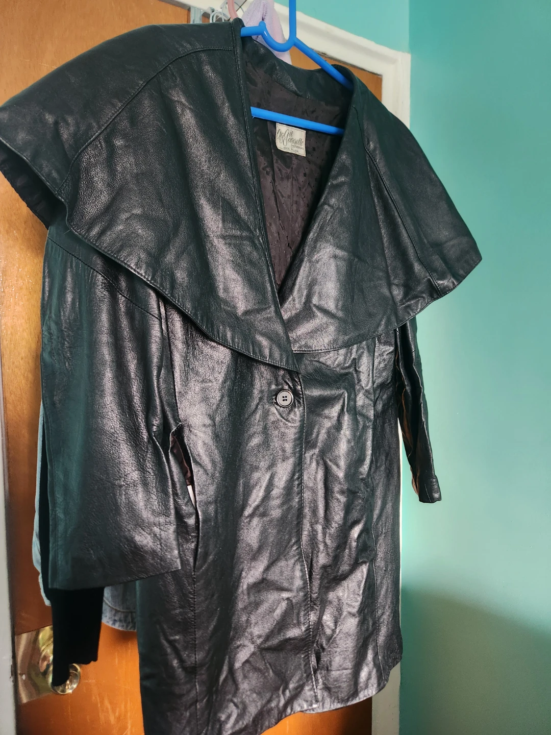 Vintage Women's Leather Jacket by Aggie Georgette