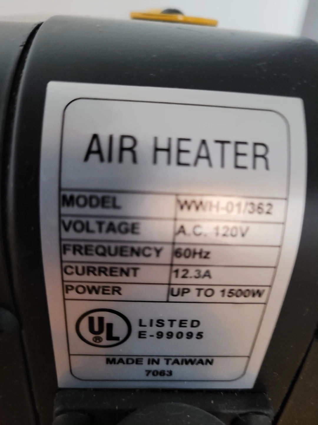 Windmere Air Heater WWH-01/362 - photo 2