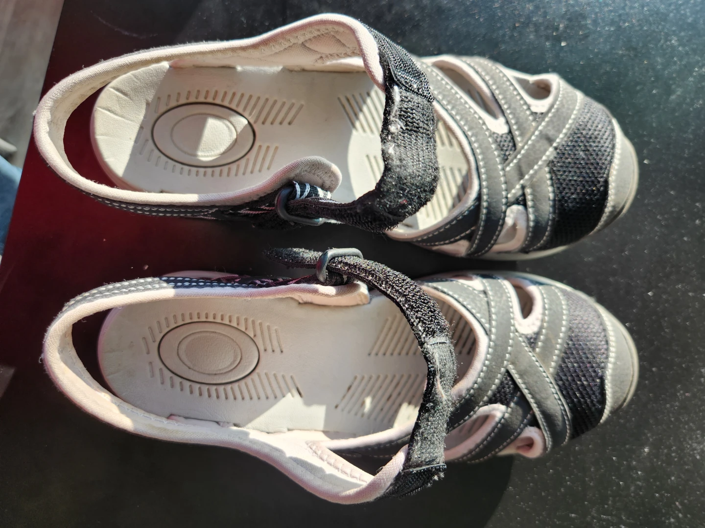 Black and White Sport Sandals - photo 3