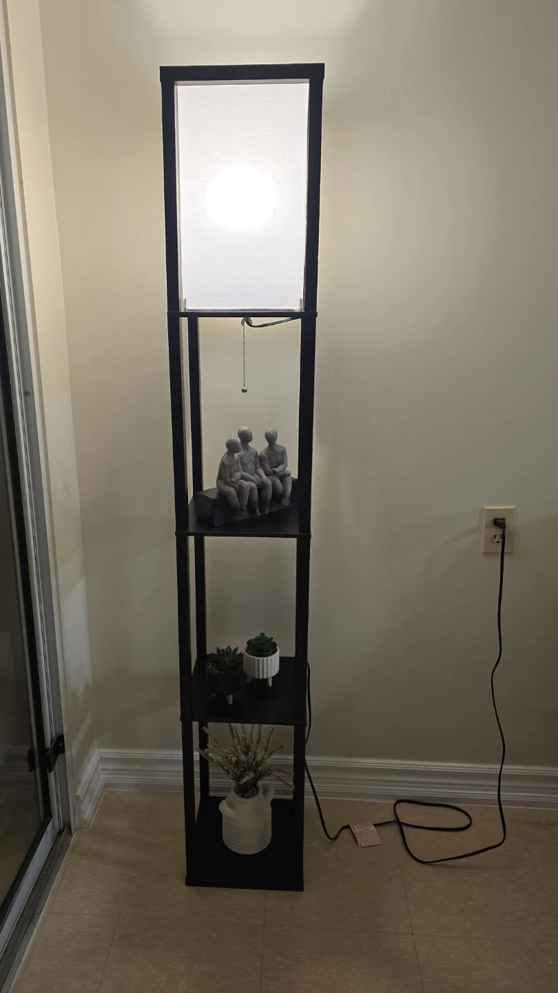 Black Shelf Floor Lamp - photo 4
