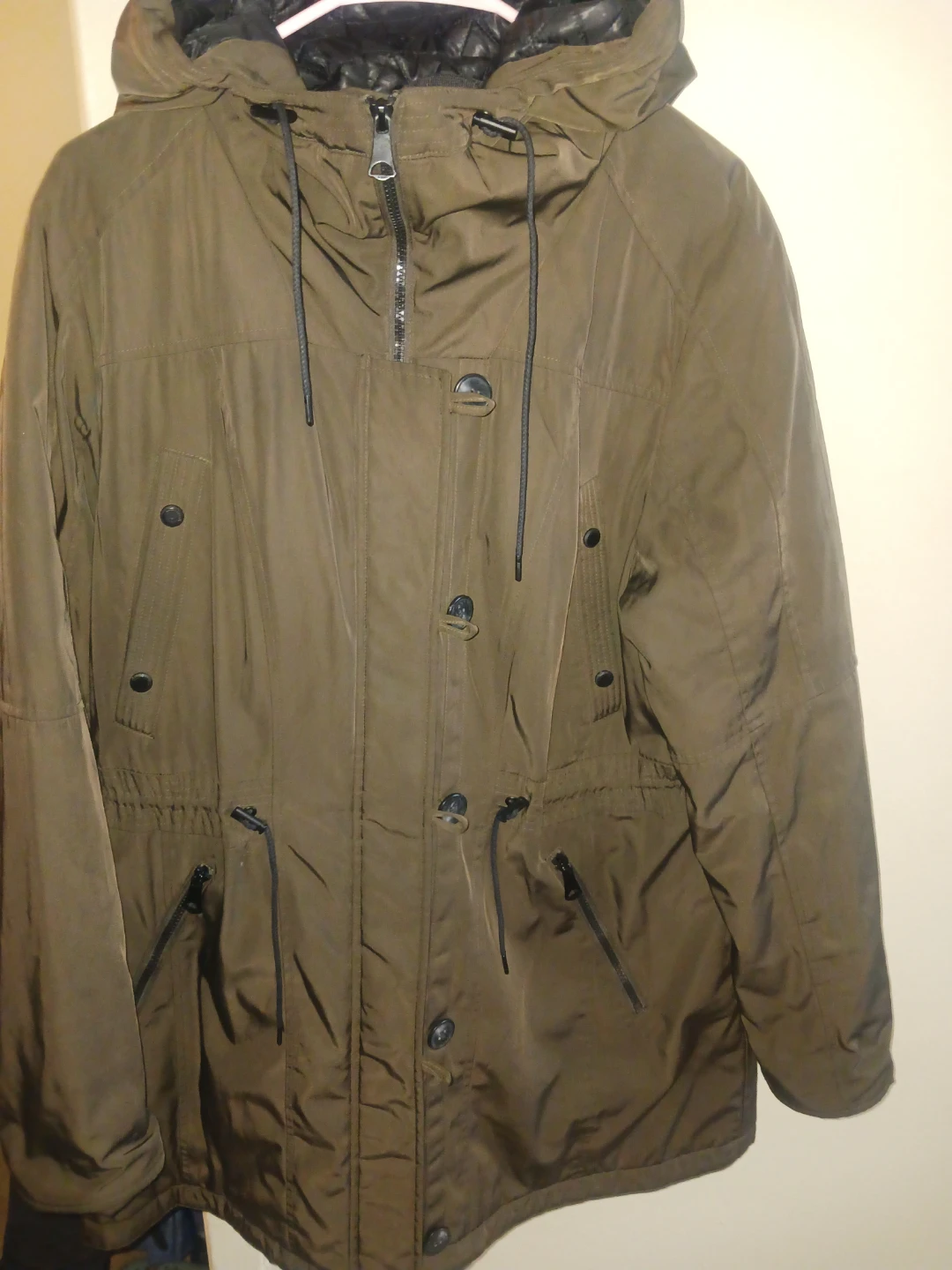 Men's Olive Green Parka Jacket - photo 2