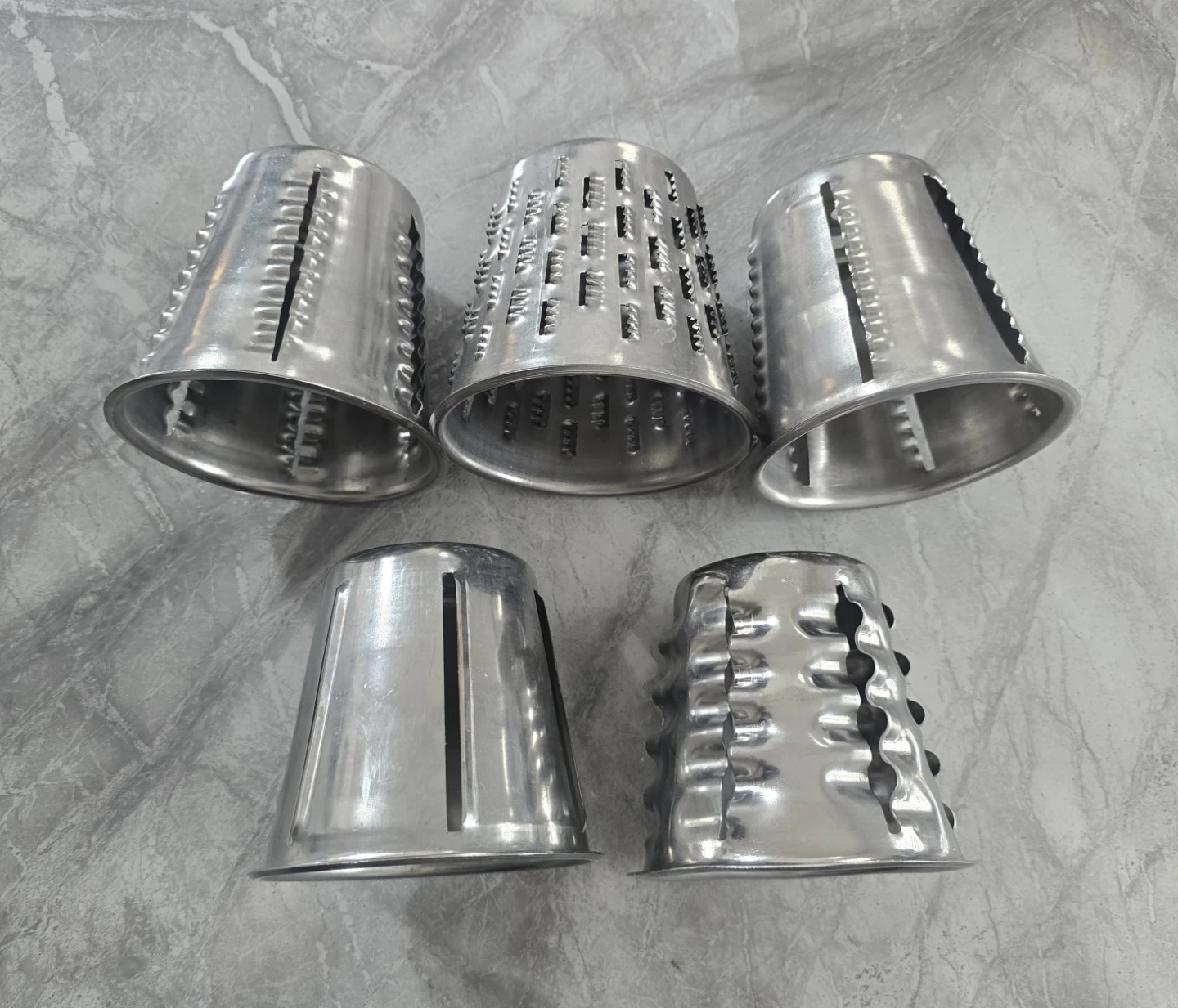 Set of 5 Metal Grater/Slicer Attachments