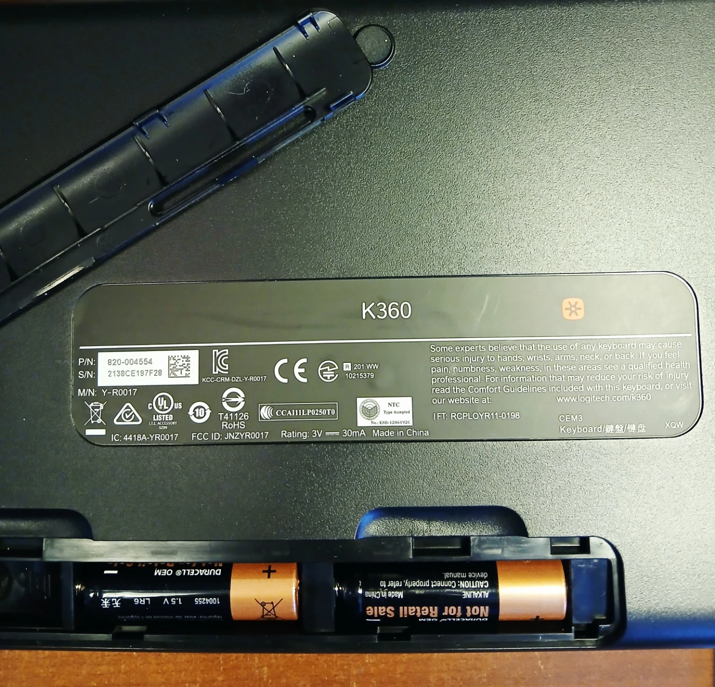 Logitech K360 Wireless Keyboard - photo 3