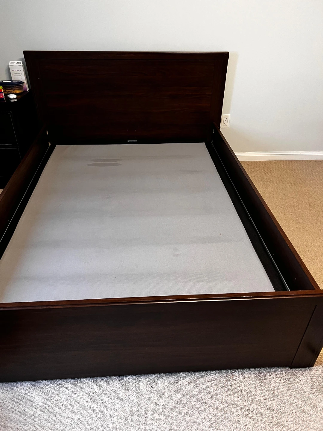 Dark Wood Queen Bed Frame