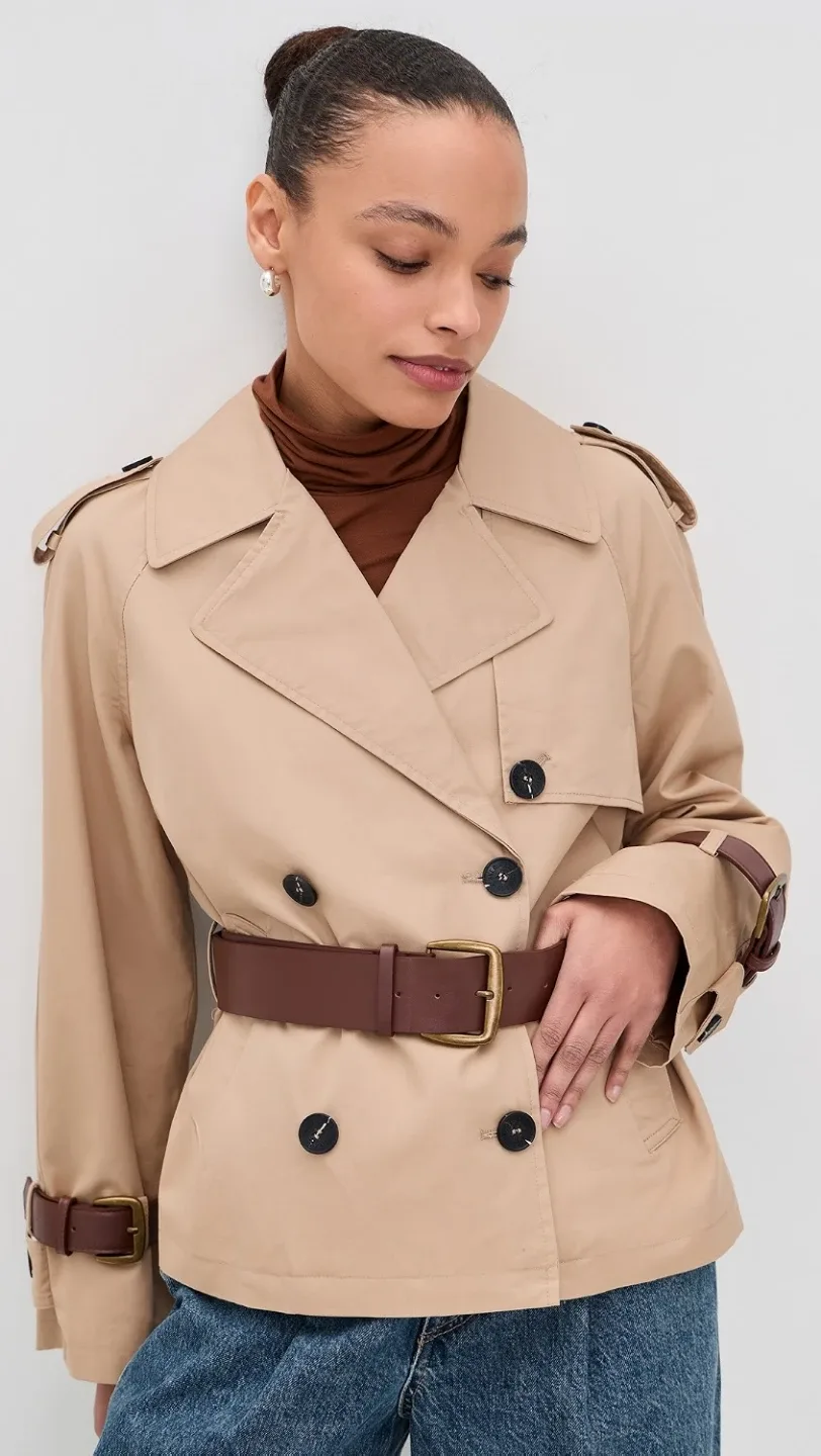 AVEC LES FILLES Beige Trench Coat - photo 4