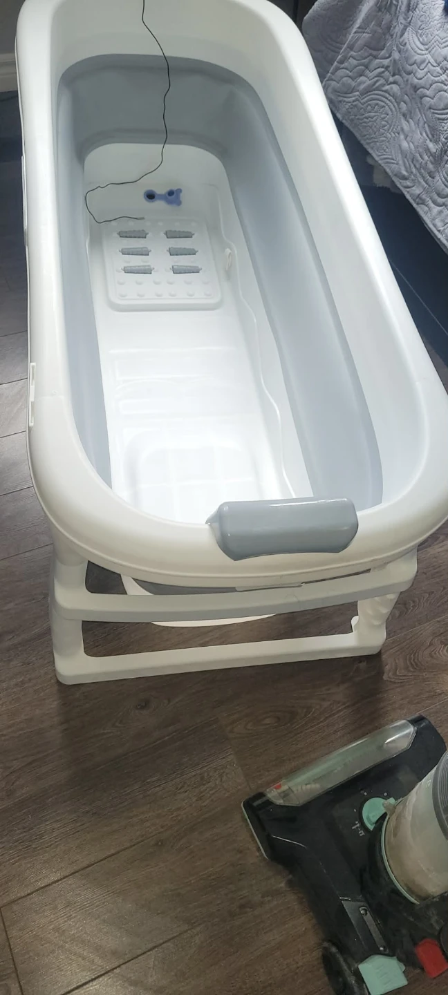 Collapsible Baby Bathtub with Temperature Sensor