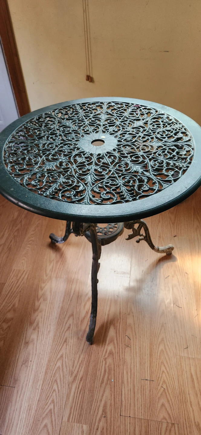 Ornate Cast Iron Patio Table