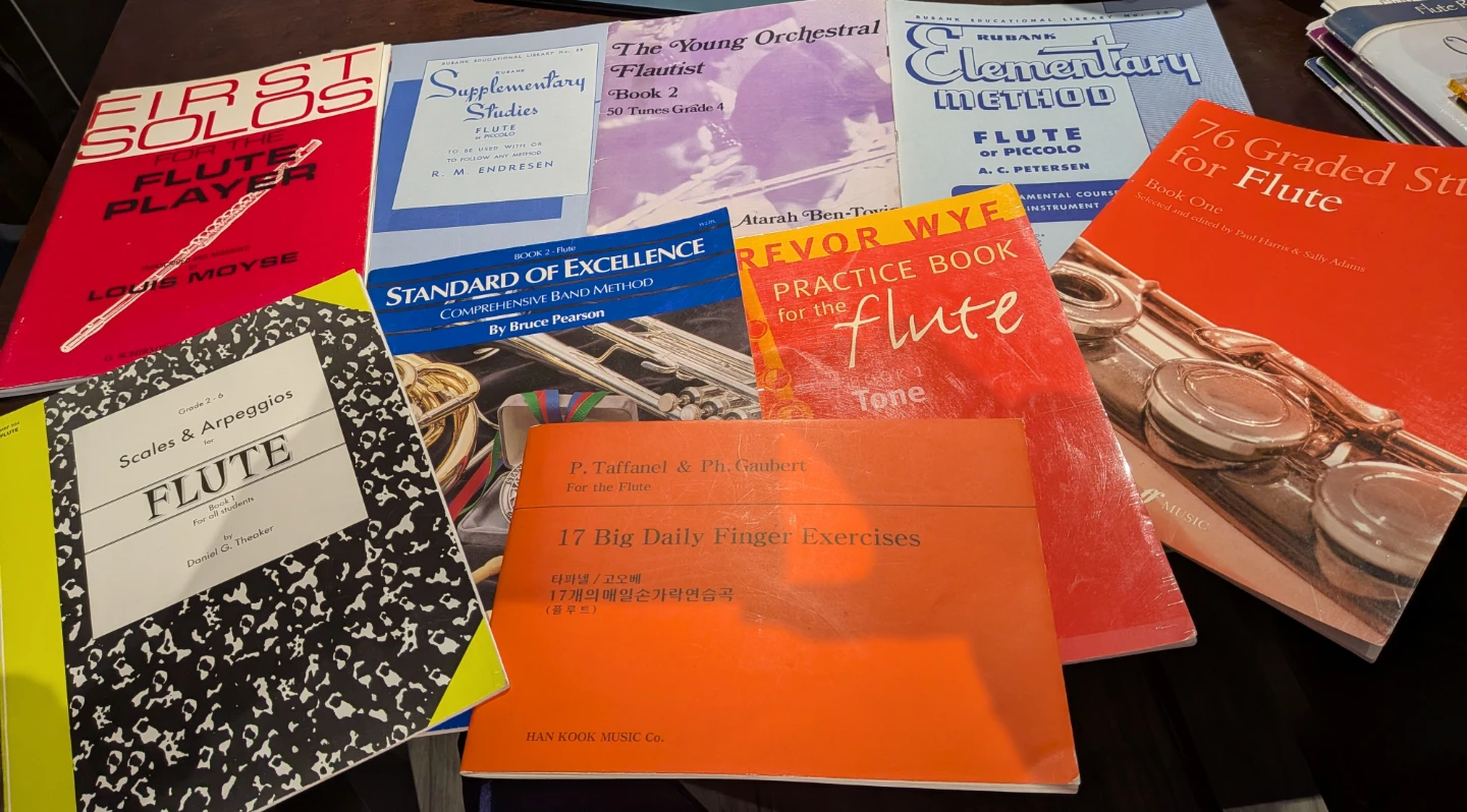 Assorted Flute Music Books