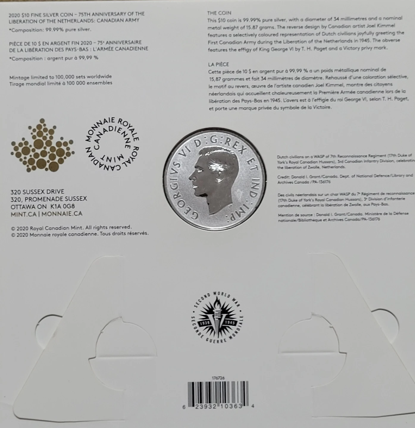75th Anniversary Netherlands Liberation Coin - photo 4