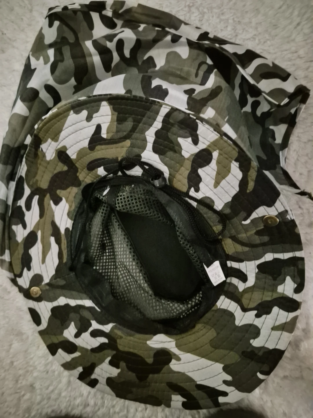 Camouflage Sun Hat with Neck Flap