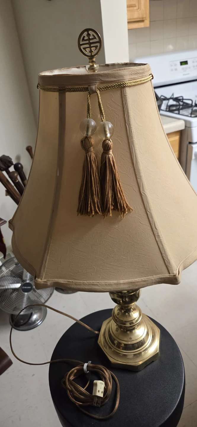 Vintage Stiffle brass lamp , excellent working conditions