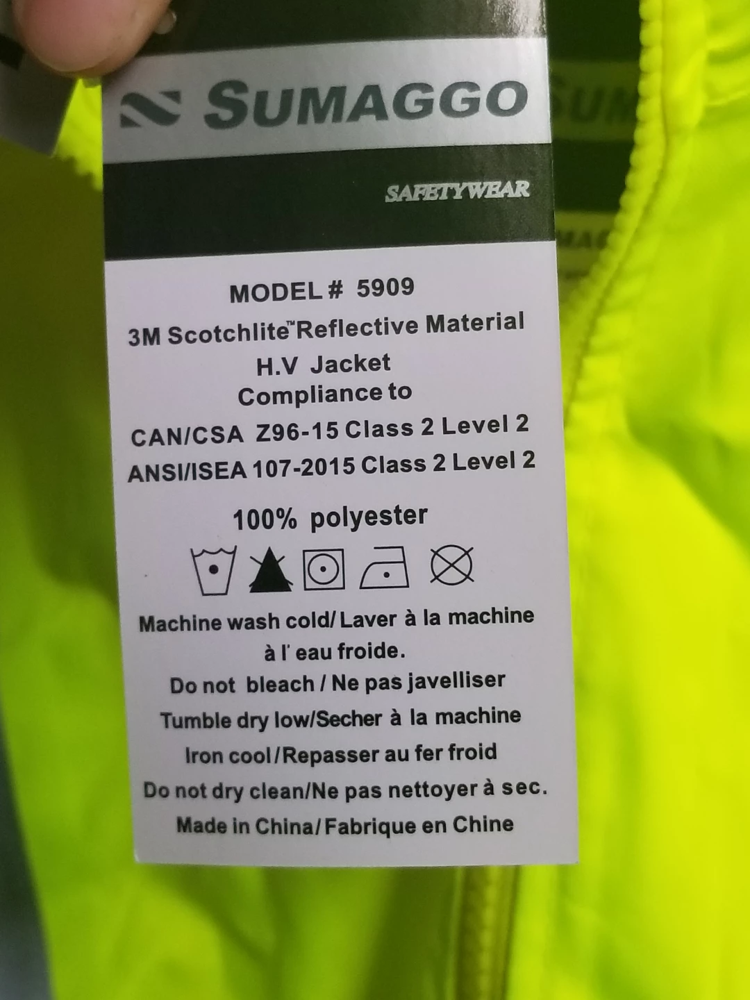 Brand-new Sumaggo safetywear high-visibility jacket, size XL - photo 2