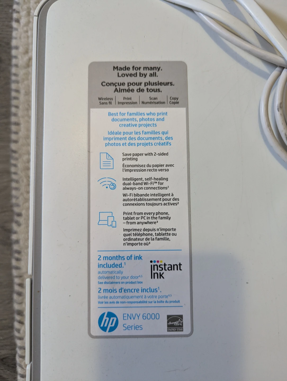 HP ENVY 6000 Series All-in-One Printer - photo 2