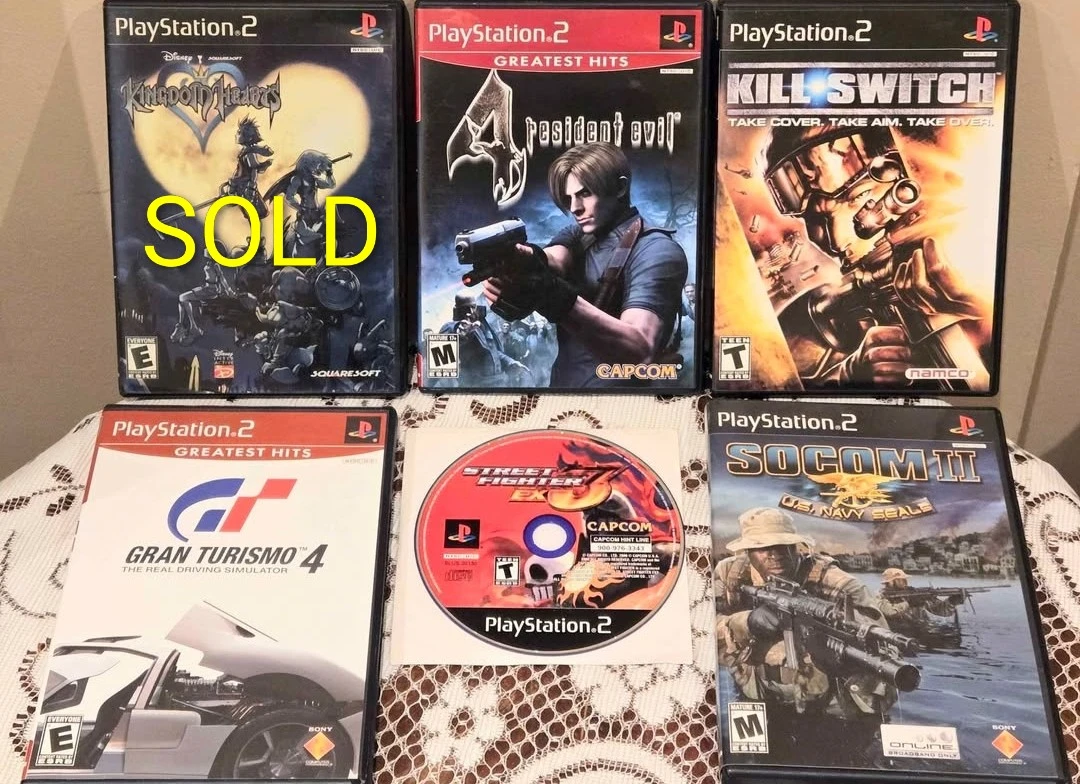PlayStation 2 (PS2) Game collection - 5 Games
