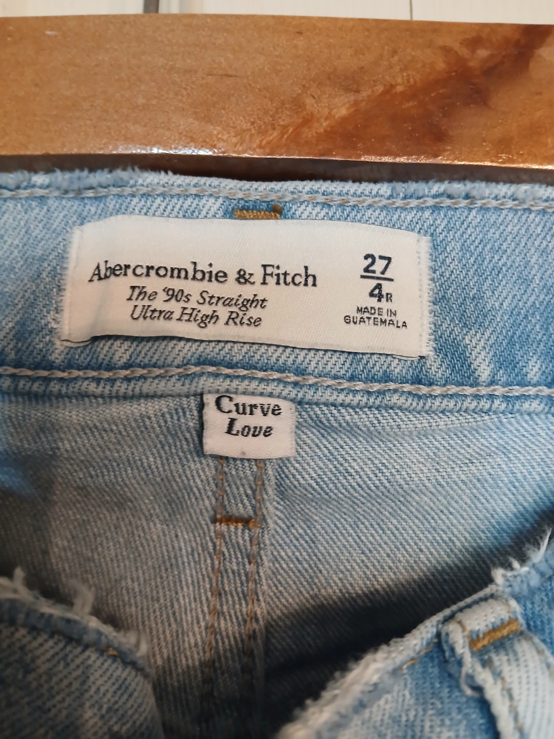 Abercrombie & Fitch ultra high rise straight curve love jeans - photo 3