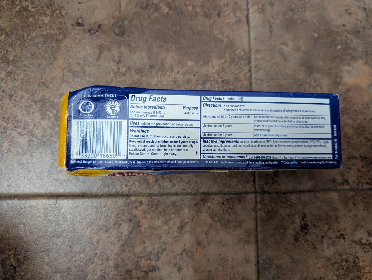 Brand New Unopened Arm & Hammer Advance White Toothpaste 121g - photo 2