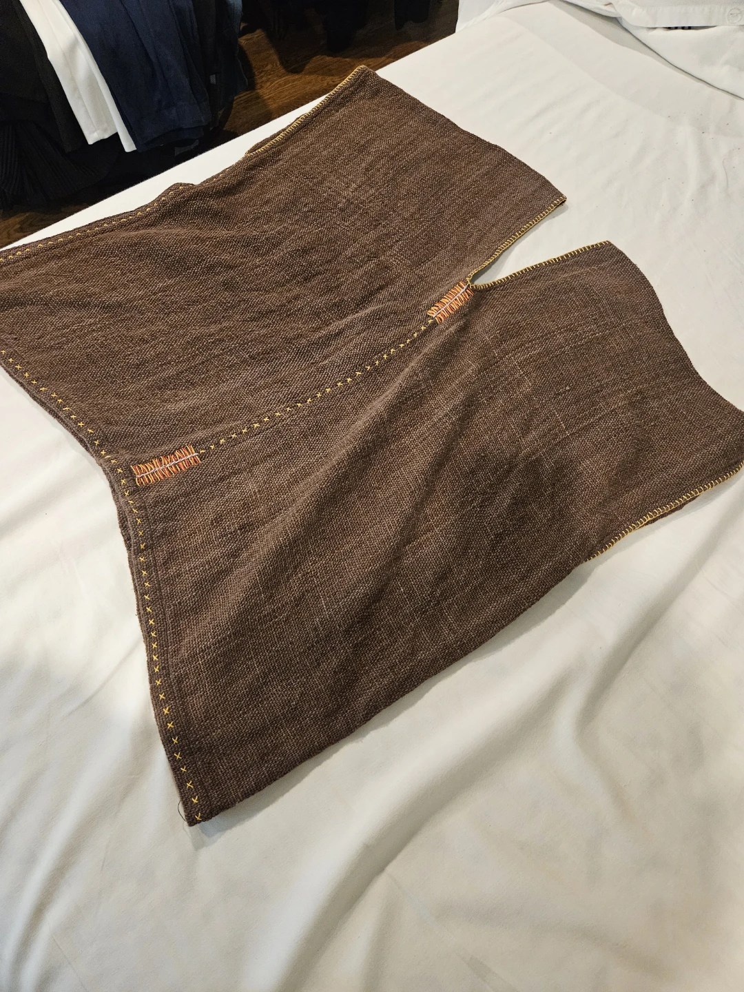 Brown Woven Poncho