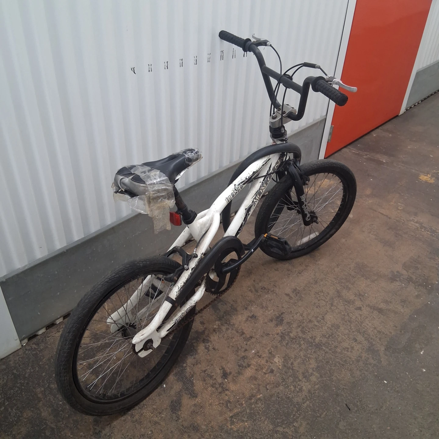 White BMX Bike mongoose
