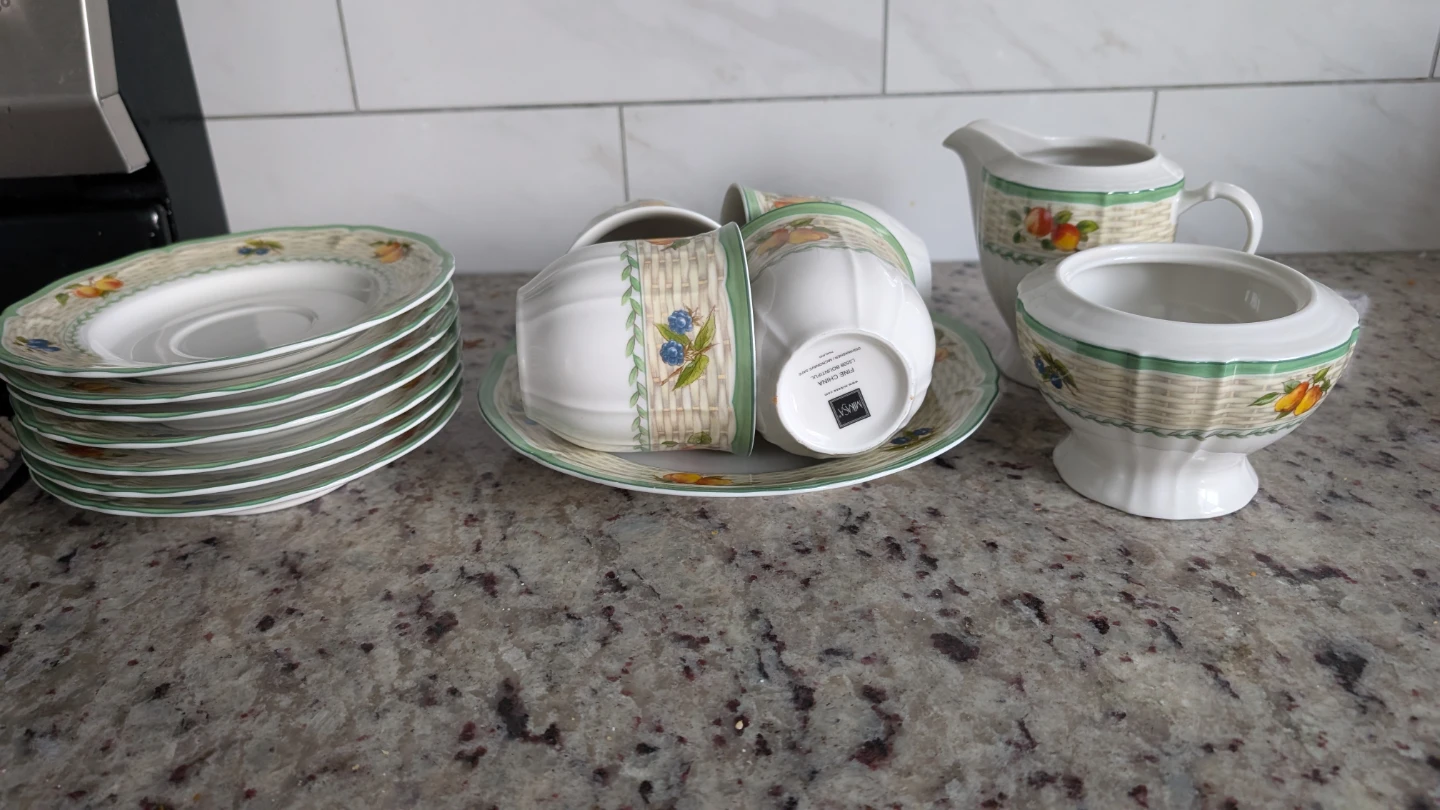 Vintage Bountiful by Mikasa Coffee Cup Saucers Set - photo 4