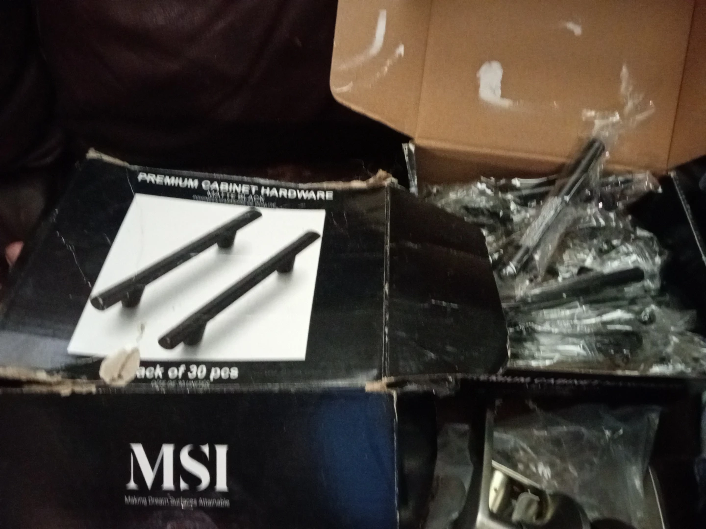 MSI Premium Cabinet Hardware Pulls - Black Matte Finish - 30 Pcs
