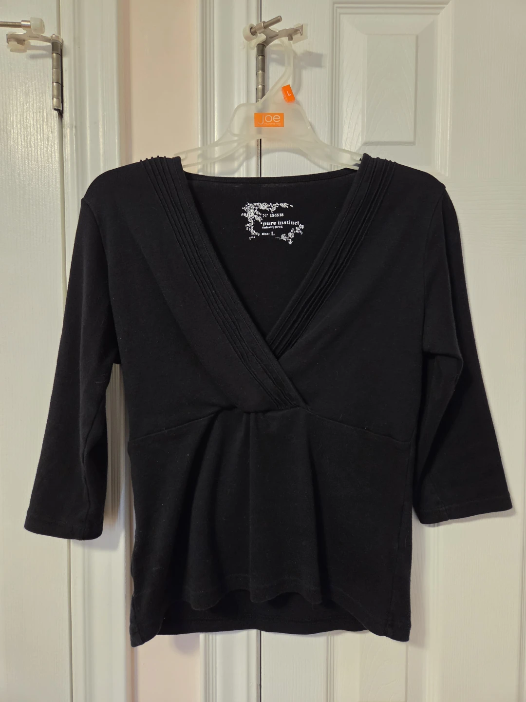 Wrapped V-Neck Top - Size L - photo 2