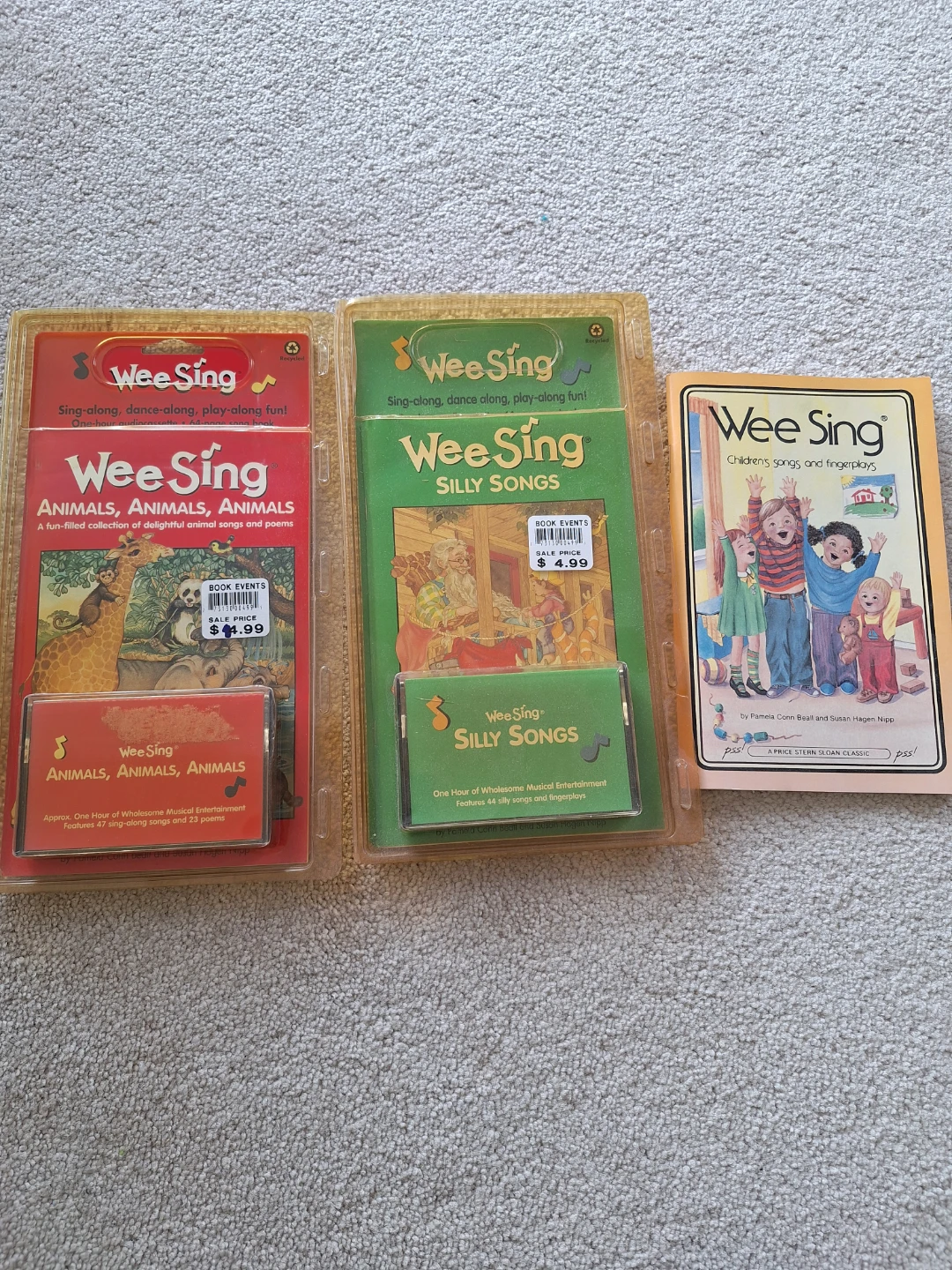 TEACHERS/ECE's: Childrens Song Cassettes & Book Set