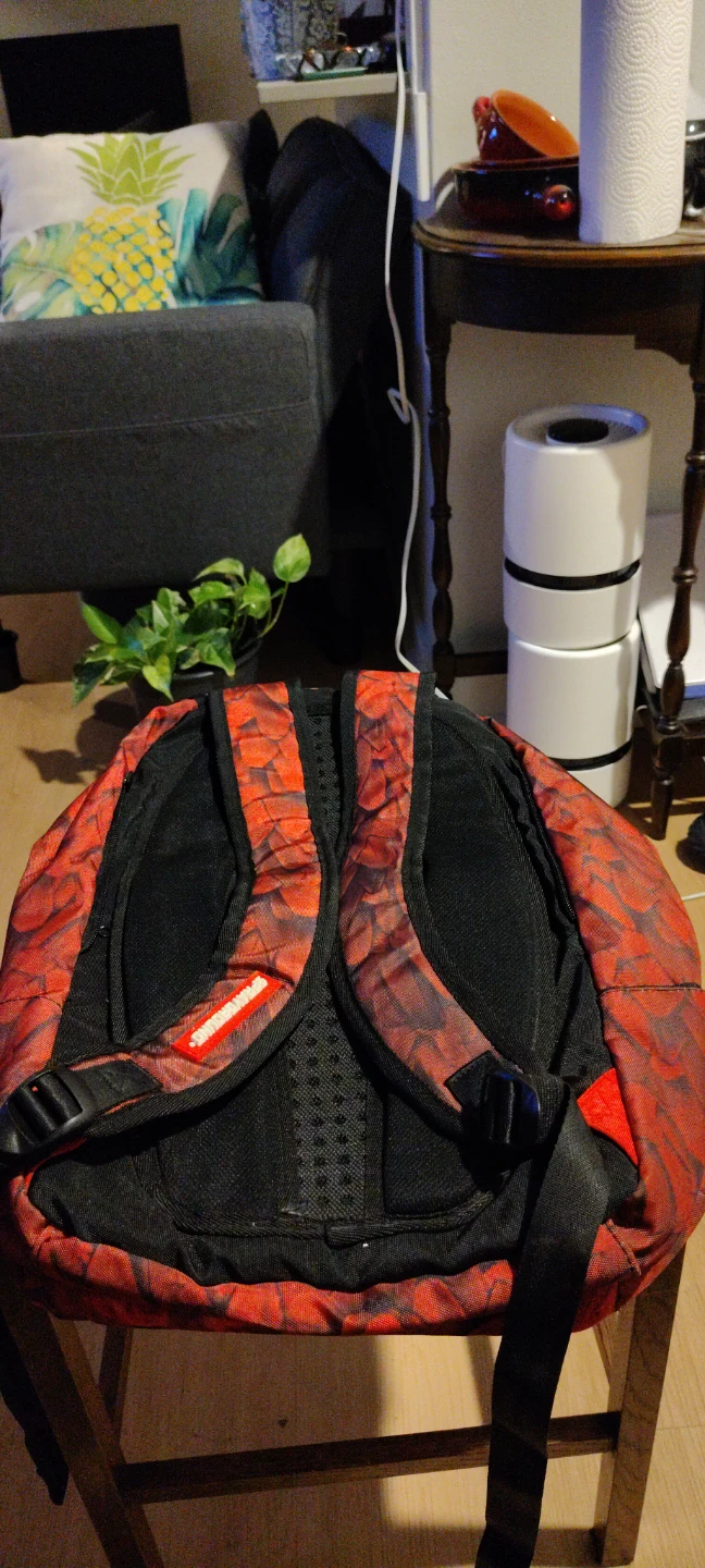 Sprayground Backpack - Red Feather Print - photo 4