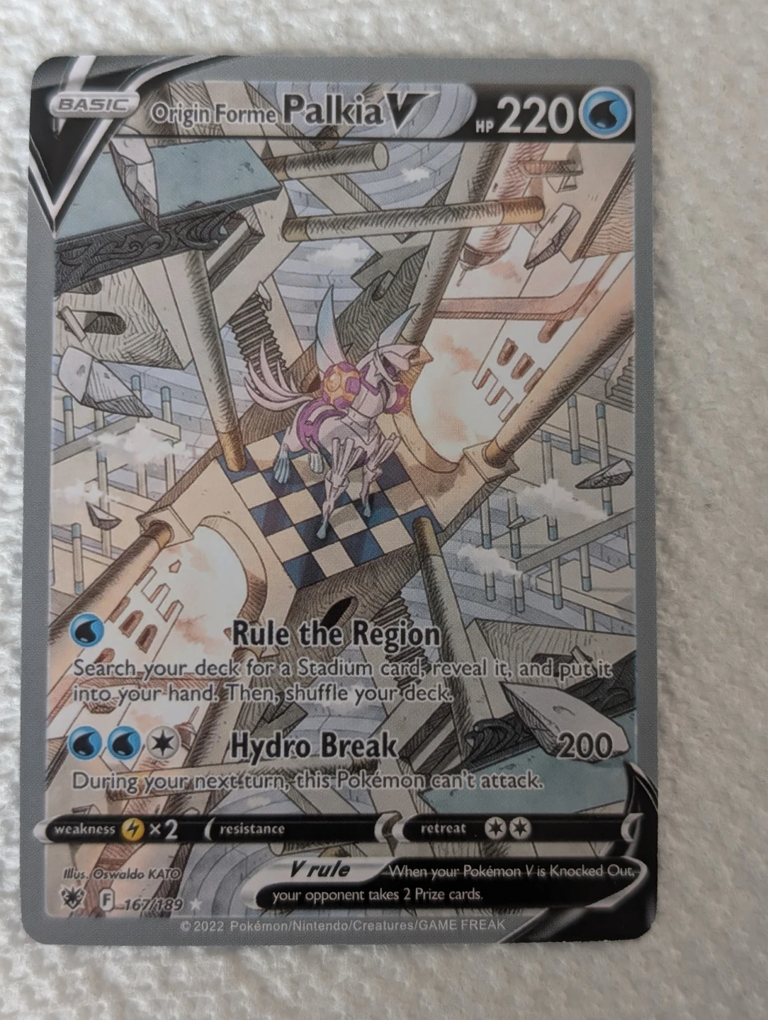 Origin Forme Palkia V Alternative Full Art SWSH 10