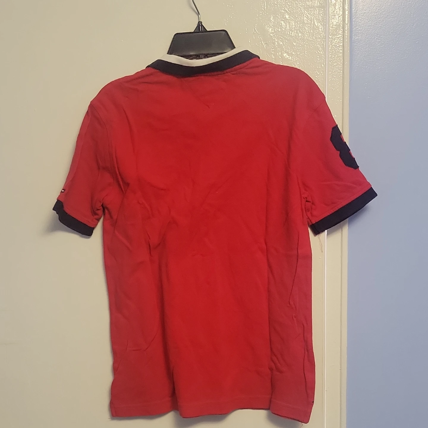 Tommy Hilfiger Red Polo Shirt Size M/M (12/14) - photo 5
