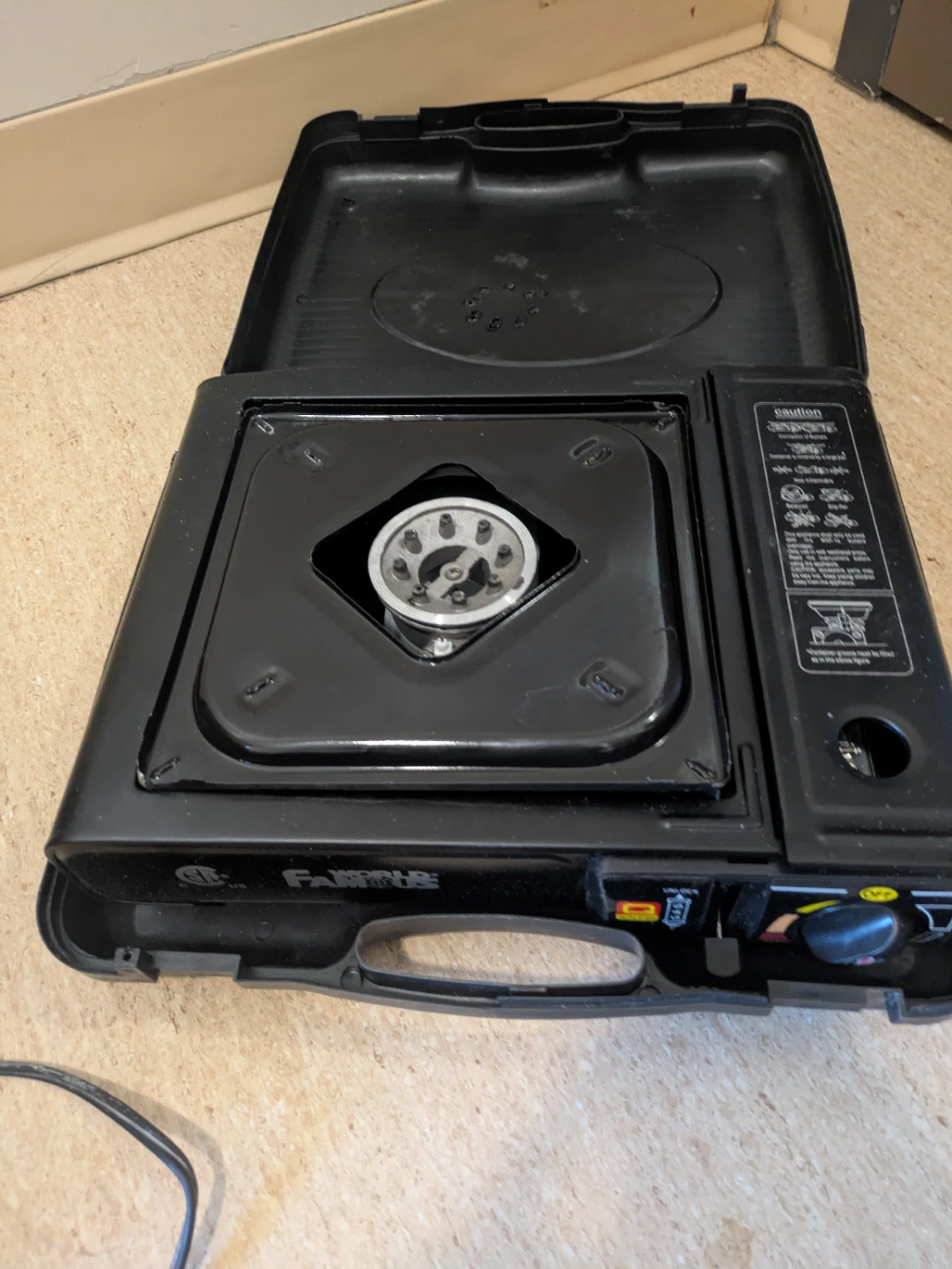 World Famous portable butane stove