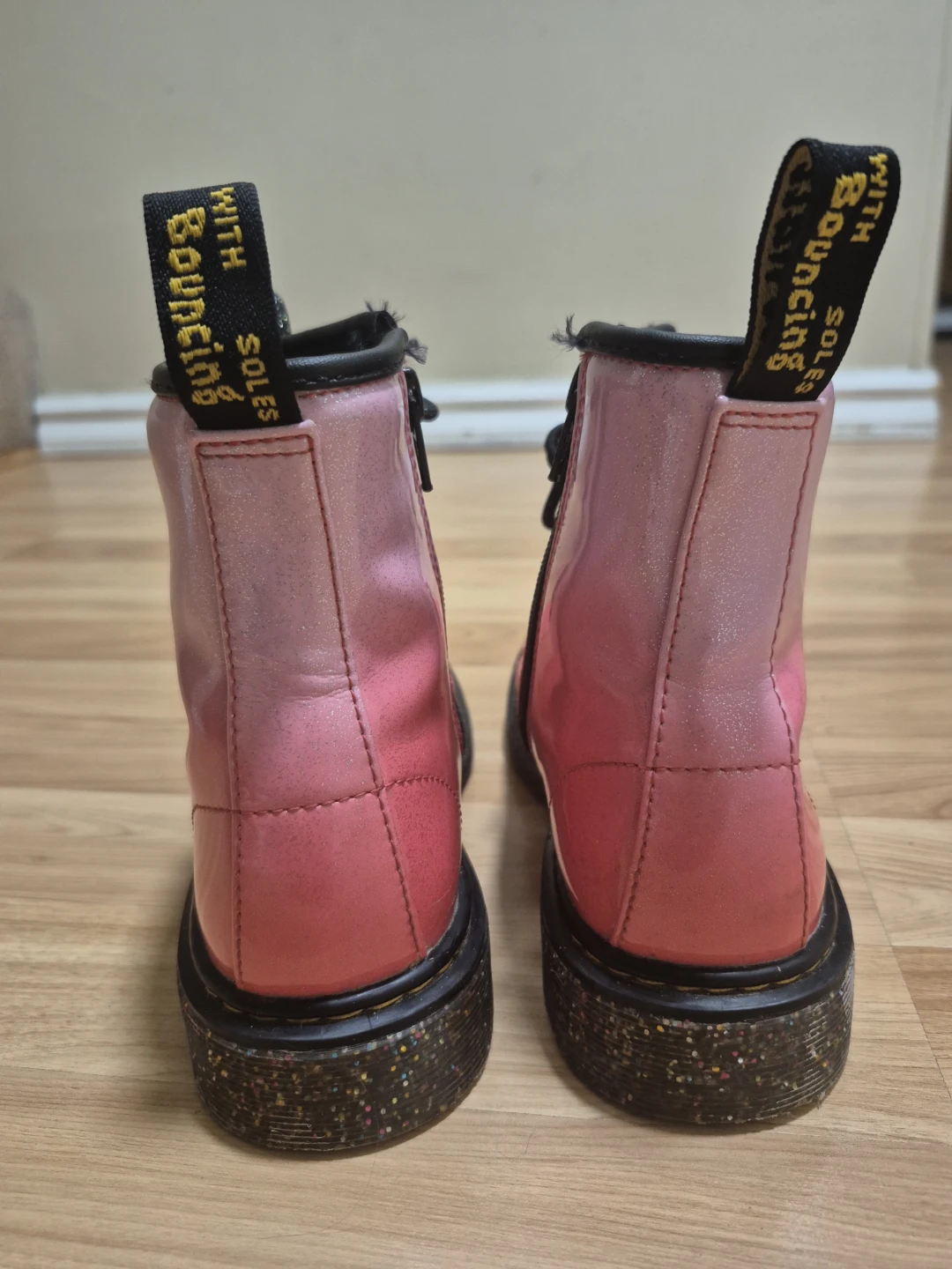 Dr. Martens Pink Patent Leather Boots US W5 - photo 3