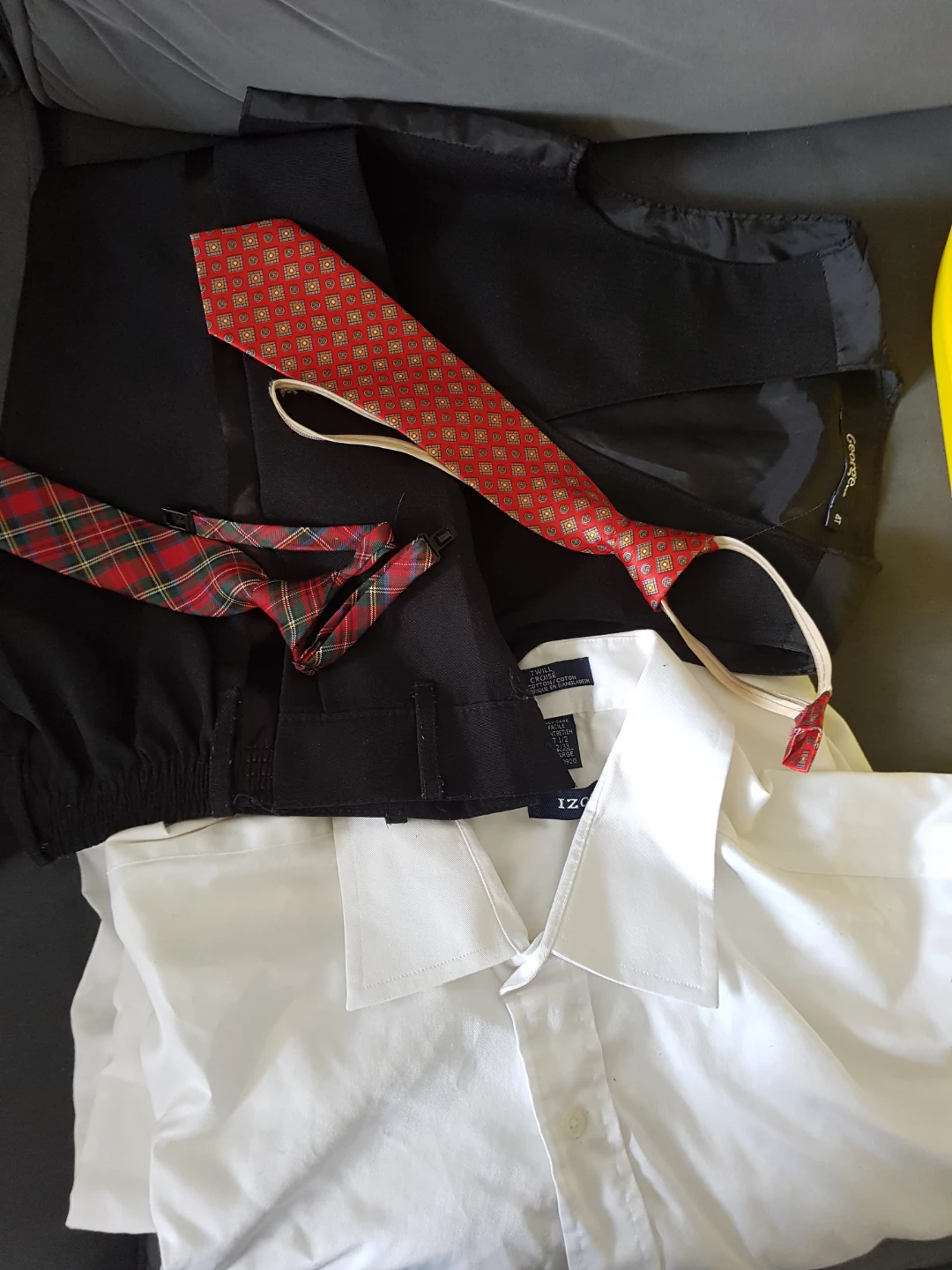 Kids Formal Wear Shirt, Vest, and Ties